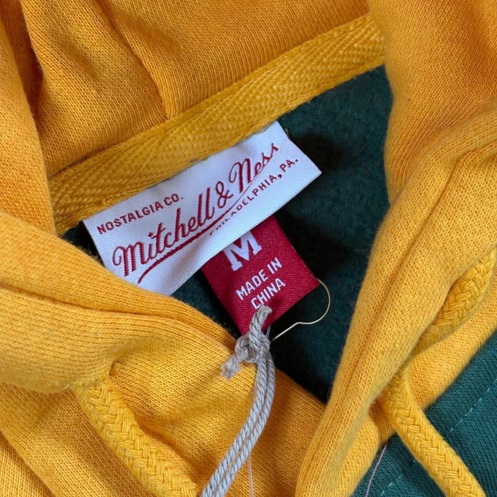 Green Bay Packers Mitchell & Ness Big Face 5.0 Pullover Hoodie Green NFL Medium